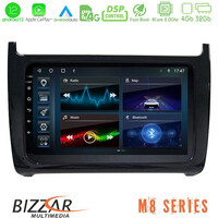 Bizzar m8 Series vw Polo 8core Android12 4+32gb Navigation Multimedia Tablet 9&quot; u-m8-Vw6901bl
