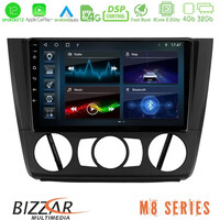 Bizzar m8 Series bmw 1series E81/e82/e87/e88 (Manual A/c) 8core Android12 4+32gb Navigation Multimedia Tablet 9&quot; u-m8-Bm1011