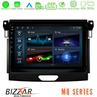 Bizzar m8 Series Ford Ranger 2017-2022 8core Android12 4+32gb Navigation Multimedia Tablet 9&quot; u-m8-Fd0617