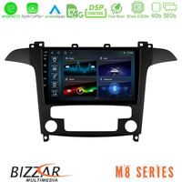 Bizzar m8 Series Ford s-max 2006-2012 8core Android12 4+32gb Navigation Multimedia Tablet 9&quot; u-m8-Fd409
