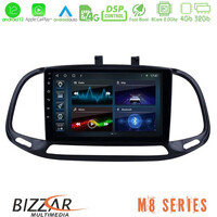 Bizzar m8 Series Fiat Doblo 2015-2022 8core Android12 4+32gb Navigation Multimedia Tablet 9&quot; u-m8-Ft0909