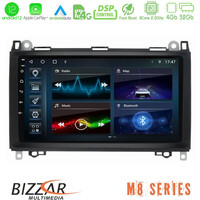 Bizzar m8 Series Mercedes A/b/vito/sprinter Class 8core Android12 4+32gb Navigation Multimedia 9&quot; u-m8-Mb0759