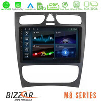 Bizzar m8 Series Mercedes c Class (W203) 8core Android12 4+32gb Navigation Multimedia Tablet 9&quot; u-m8-Mb0925