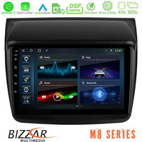 Bizzar m8 Series Mitsubishi L200 8core Android12 4+32gb Navigation Multimedia Tablet 9&quot; u-m8-Mt0314