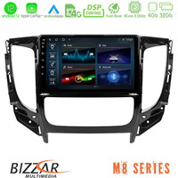 Bizzar m8 Series Mitsubishi L200 2016-&Gt; &Amp; Fiat Fullback (Auto A/c) 8core Android12 4+32gb Navigation Multimedia Tablet 9&quot; u-m8-Mt0719