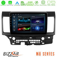 Bizzar m8 Series Mitsubishi Lancer 2008 – 2015 8core Android12 4+32gb Navigation Multimedia Tablet 10&quot; u-m8-Mt232
