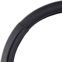 Autoline  ΚΑΛΥΜΜΑ ΤΙΜΟΝΙΟΥ ΔΕΡΜΑ ΛΑΒΕΣ 38cm - ΜΑΥΡΟ