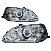 OEM  ΦΑΝΑΡΙΑ ΕΜΠΡΟΣ ΛΕΥΚA HONDA CIVIC '99