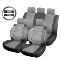 Autoline  ΚΑΛΥΜΜΑΤΑ ΣΕΤ SAFARI PU 12 ΤΜΧ - ΜΑΥΡΟ/ΓΚΡΙ
