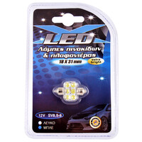 XLED  ΛΑΜΠΑ LED FESTOON 12V ΛΕΥΚΗ 1 ΤΜΧ