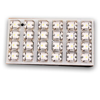 XLED  Λάμπα πλαφονιέρας με 24 LED, 35x65mm, λευκό 1 ΤΜΧ