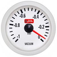 Auto Gauge  ΟΙΚΟΝΟΜΟΜΕΤΡΟ/VACUUM ΛΕΥΚΟ A.G.