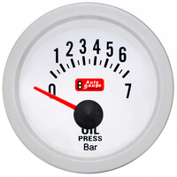 Auto Gauge  ΠΙΕΣΗ ΛΑΔΙΟΥ ΛΕΥΚΟ A.G. ΜΕ ΑΙΣΘΗΤΗΡΑ