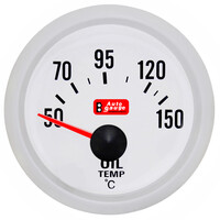 Auto Gauge  ΘΕΡΜΟΚΡΑΣΙΑ ΛΑΔΙΟΥ ΛΕΥΚΟ A.G. ΜΕ ΑΙΣΘΗΤΗΡΑ
