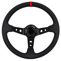 OEM  ΤΙΜΟΝΙ ΒΑΘΥ ΜΑΥΡΟ DARK SPY 35cm - ΜΑΥΡΟ/ΚΟΚΚΙΝΟ