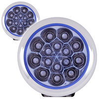 MyCarr  ΠΡΟΒΟΛΑΚΙΑ 15 LED ΜΠΛΕ ΣΤΡΟΓΓΥΛΑ 12V