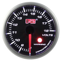 Auto Gauge  ΒΟΛΤΟΜΕΤΡΟ ΜΑΥΡO A.G.