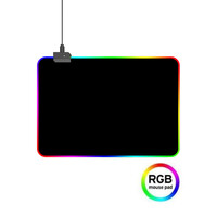 Mousepad iMICE GMS-WT5 Soft με RGB LED περιμετρικό φωτισμό 350x250mm Μαύρο