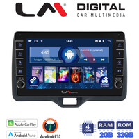 LM Digital - LM ZG4554H GPS Οθόνη OEM Multimedia Αυτοκινήτου για Toyota Yaris 2020 > 2023 (CarPlay/AndroidAuto/BT/GPS/WIFI/GPRS) electriclife