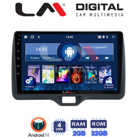 LM Digital - LM ZL4554H GPS Οθόνη OEM Multimedia Αυτοκινήτου για Toyota Yaris 2020 > 2023 (BT/GPS/WIFI/GPRS) electriclife