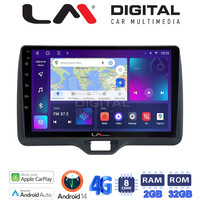 LM Digital - LM ZR8554H GPS Οθόνη OEM Multimedia Αυτοκινήτου για Toyota Yaris 2020 > 2023 (CarPlay/AndroidAuto/BT/GPS/WIFI/GPRS) electriclife