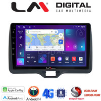 LM Digital - LM ZT8554H GPS Οθόνη OEM Multimedia Αυτοκινήτου για Toyota Yaris 2020 > 2023 (CarPlay/AndroidAuto/BT/GPS/WIFI/GPRS) electriclife