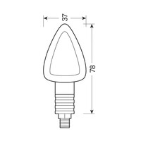 9006.5-LM ΦΛΑΣ ΜΗΧΑΝΗΣ FOCAL 12V 21W (78x37mm) ΜΑΥΡΑ -2 ΤΕΜ.