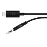 Belkin RockStar™ 3.5mm Audio Cable with USB-C™ Connector-F7U079bt06-BLK