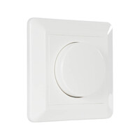 GloboStar® 999-0006 Ροοστάτης Dimmer Τοίχου LED AC100-240V 400W IP20 Μ8.4 x Π8.4 x Υ4.5cm