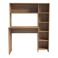 Γραφείο με βιβλιοθήκη Janson pakoworld σε oak απόχρωση 113.2x40x141.8εκ
