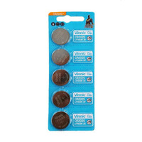 Buttoncell Vinnic CR2025 3V Τεμ. 5 με Διάτρητη Συσκευασία