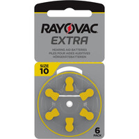 Rayovac Extra Μπαταρίες Ακουστικών Βαρηκοΐας 10 1.45V 6τμχ (RAYPR70)