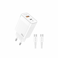 jager ΦΟΡΤΙΣΤΗΣ 38W FAST CHARGER + ΚΑΛΩΔΙΟ TYPE C / TYPE C - 1 ΘΥΡA USB - 1 ΘΥΡΑ TYPE C (C122-2989)