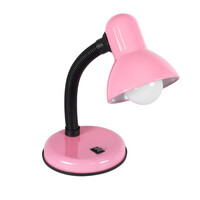 VenCore - Flexi Desk Pink - Επιτραπέζιο Μονόφωτο E27 Μοντέρνο Μέταλλο Ροζ Καμπάνα - Μ12 x Π12 x Υ32cm