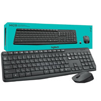 Logitech - Logitech MK235 - Ασύρματο Σετ Πληκτρολόγιο & Ποντίκι USB - Αγγλικό US - Μαύρο