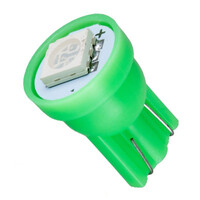 VenCore - LED Λάμπα T10 W5W 12V 0.30W 18 Lumens - T10 1 SMD 5050 - Πράσινο