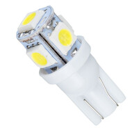 VenCore - LED Λάμπα T10 W5W 12V 1.50W 110 Lumens - T10 5 SMD 5050 - Ψυχρό Λευκό 6000K