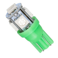 VenCore - LED Λάμπα T10 W5W 12V 1.50W 90 Lumens - T10 5 SMD 5050 - Πράσινο