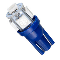 VenCore - LED Λάμπα T10 W5W 12V 1.50W 90 Lumens - T10 5 SMD 5050 - Μπλε
