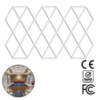 VenCore - LumenWeave - Διακοσμητικό LED Φωτιστικό Πάνελ Οροφής Πολυγωνικού Σχεδιασμού με Εσωτερικά Μοτίβα - 602W 110-240V - Μ482.8 x Π279.6 x Υ2.5cm - Ψυχρό Λευκό 6500K