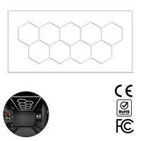 VenCore - LightMatrix - Διακοσμητικό LED Φωτιστικό Πάνελ Οροφής Πολυγωνικού Σχεδιασμού με Εσωτερικά Μοτίβα - 886W 110-240V - Μ471.4 x Π236.1 x Υ8cm - Ψυχρό Λευκό 6500K