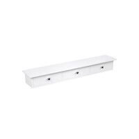 SONGMICS Επιτοίχιο Ράφι με 3 Συρτάρια 80 x 15 x 10 cm – Λευκό LWS085W01