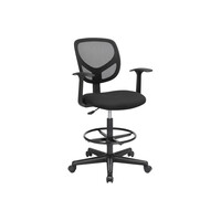 SONGMICS Εργονομική Καρέκλα Γραφείου, Μαύρη, 55-75 cm, OBN25BK 