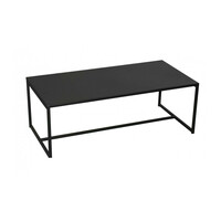 Τραπεζάκι Σαλονιού Μαύρο Μεταλλικό 100x50x36cm Urban Living 151339