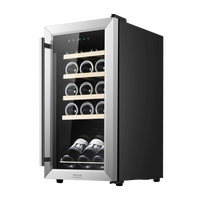CECOTEC  Συντηρητής Κρασιών Bolero GrandSommelier 1550 Inox, Χωρητικότητα 15 Φιαλών, Ρυθμιζόμενη Θερμοκρασία 5-18ºC και Πίνακας Ελέγχου Αφής  CEC-00121
