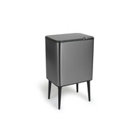 Κάδος Απορριμμάτων Push Bin 36L 48 x 38 x 54,5 cm - Μεταλλικό Γκρι 8720604888034 Umuzi Cleaning