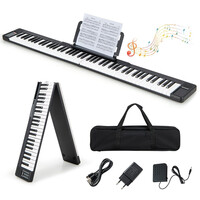 Costway  Φορητό Ψηφιακό Πιάνο 88 Πλήκτρων με Bluetooth & MIDI Υποστήριξη MU10097DE-DK