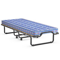 Costway  Πτυσσόμενο κρεβάτι επισκεπτών 80 x 200 cm με στρώμα αφρού μνήμης, μπλε, κατασκευασμένο στην Ιταλία. HW72812BL