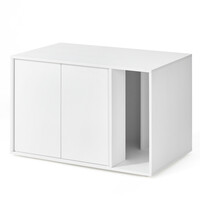 SONGMICS Κομψό Κουτί Απορριμμάτων Γάτας 80x50x53cm - Γρήγορη Συναρμολόγηση Χωρίς Εργαλεία, Ιδιωτικότητα και Αντοχή PCL013W01