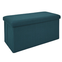 Home Deco Factory Πτυσσόμενο Μπλε Κουτί Αποθήκευσης ATOME 76 x 38 x 38 HD0467